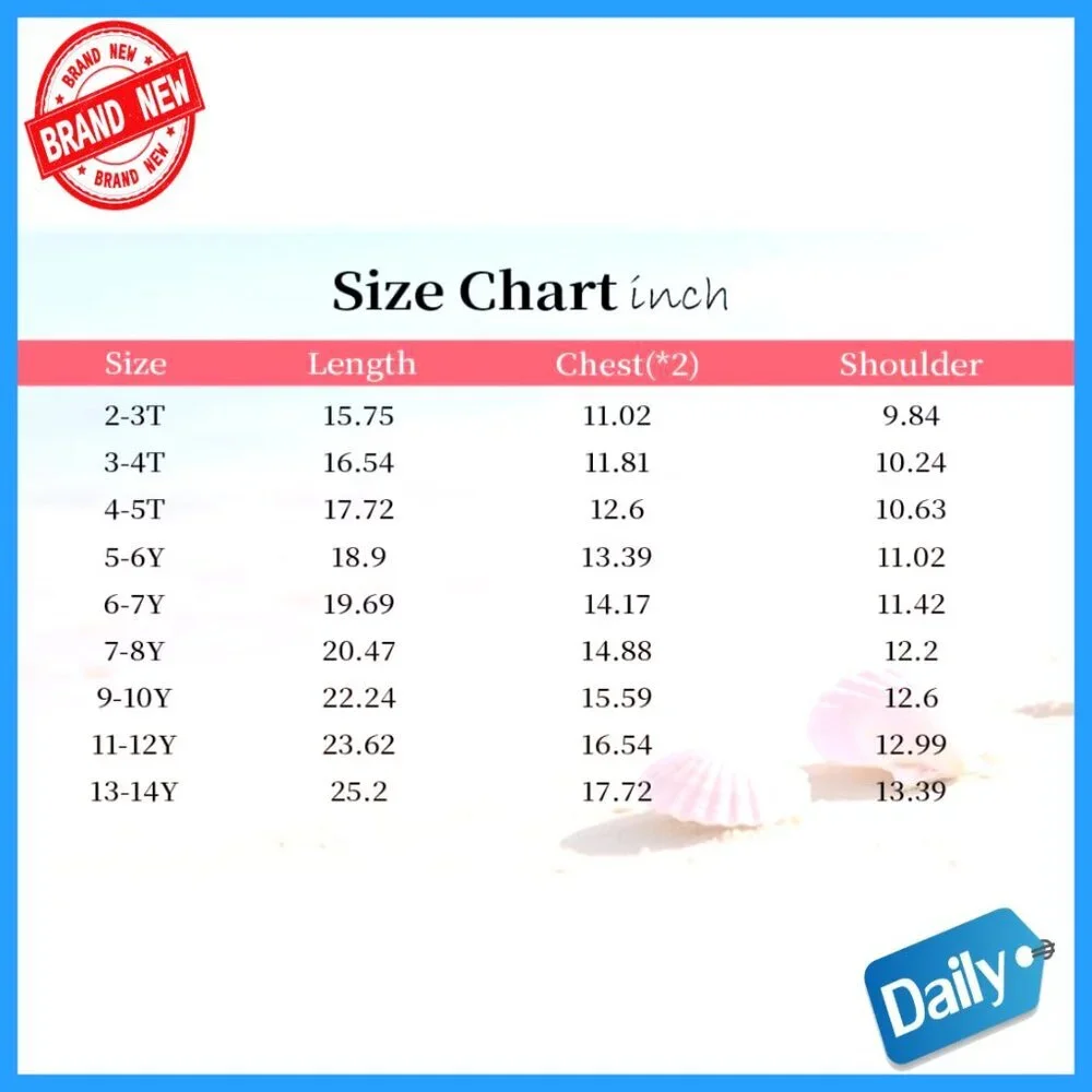 6 Pack Girls Cotton Short Sleeve Tees Toddler Summer Tops